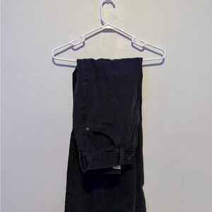 Black Straight-Leg baggy jeans